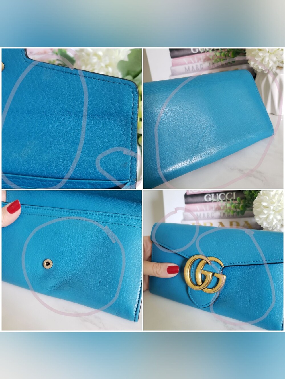 Authentic Pre-owned Gucci Marmont GG Long Flap Wallet - Picture 14 of 16